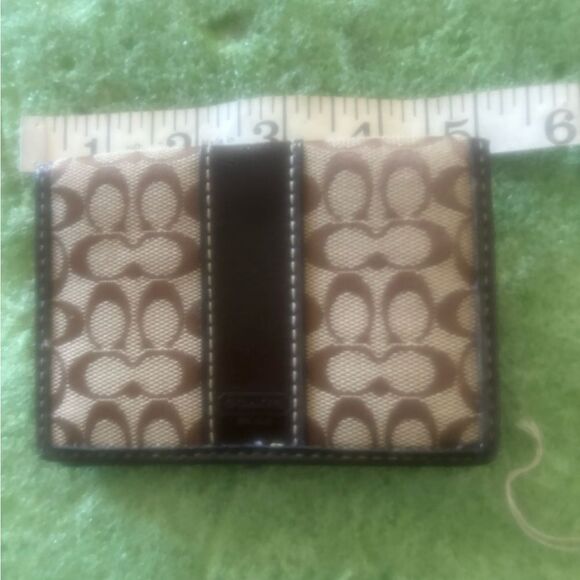 Coach Card Wallet handbag logo cardholder purse money coin holder money bag - Picture 3 of 6